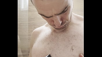 I trim my sweaty hairy armpits chest and arms after the gym to prepare for a photoshoot next week behind the scenes
