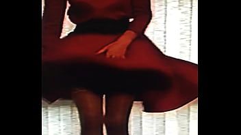 Dressed in red pleasing her boyfriend