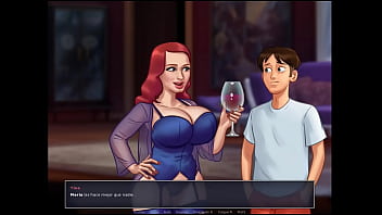 Summertime saga cap 26 follando con una milf pelirroja de enormes tetas