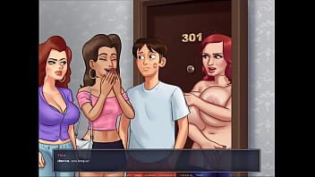 Summertime saga cap 26 follando con una milf pelirroja de enormes tetas