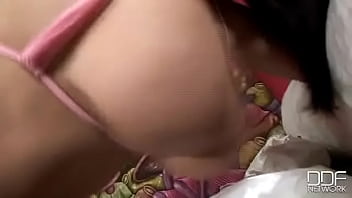 Busty babe's pussy gets filled