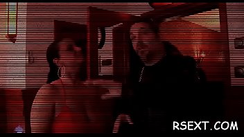 Gal gives blow and handjob