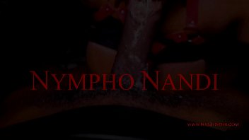 Nympho nandi chews cock