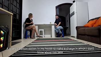 Husband got into debt and had to run away leaving his wife to talk to the loan shark