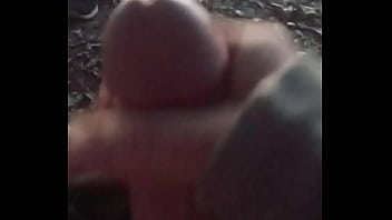 Camping caught stroking