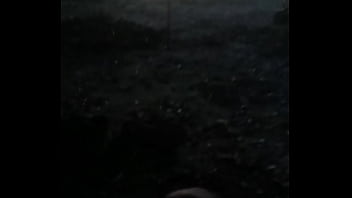 Camping caught stroking