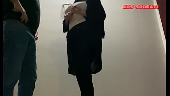 A quick standing doggy sex with horny arab hijab secretary