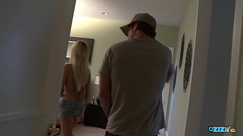 Guy meets a blonde chick and fucks her at the party
