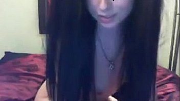 Hot ass gothic girl masturbating