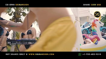 Blonde with dazzling dress tremendous slut