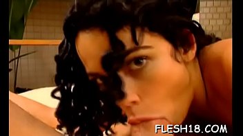 Lusty girlie adores oral games