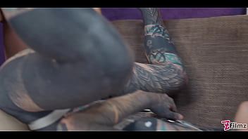 Double anal penetration for heavily tattooed anuskatzz sloppy bj atm and big anal gapes