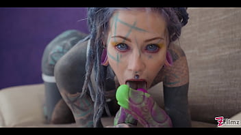 Double anal penetration for heavily tattooed anuskatzz sloppy bj atm and big anal gapes