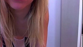 Skinny hot blonde girl amateur webcam