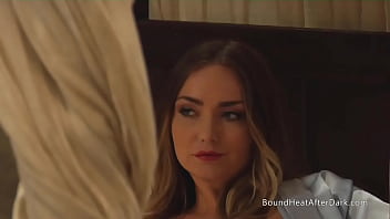 Curvy big tits lesbian slave moans from spanking and fingering