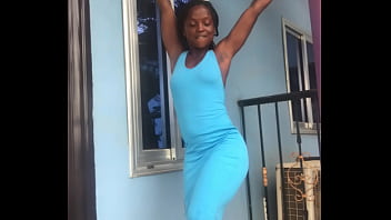 Crazybitch twerking on the balcony