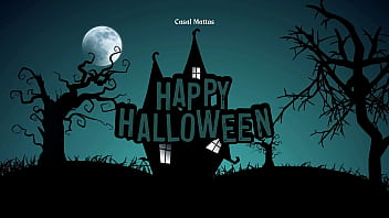 Ela voltou da festa de halloween toda arrombadinha e gozadinha