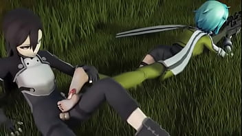 Kirito cum on feet