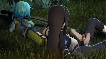 Kirito cum on feet