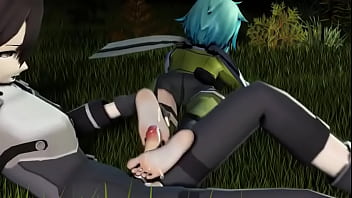 Kirito cum on feet