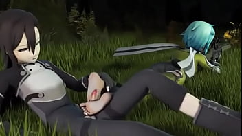 Kirito cum on feet