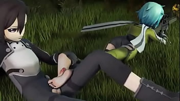 Kirito cum on feet