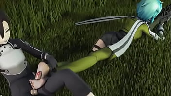 Kirito cum on feet