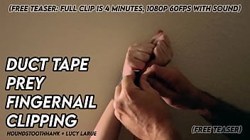 Duct tape prey fingernail clipping