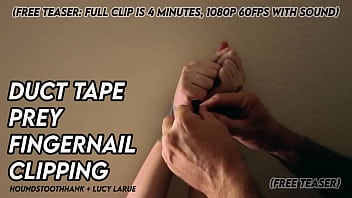Duct tape prey fingernail clipping