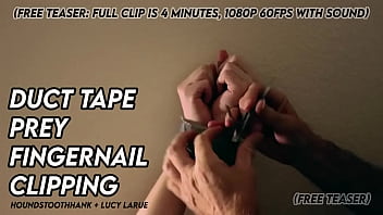 Duct tape prey fingernail clipping