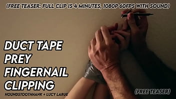 Duct tape prey fingernail clipping