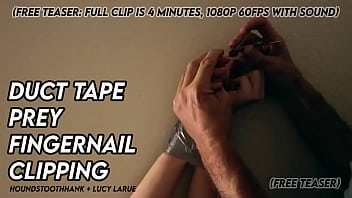 Duct tape prey fingernail clipping