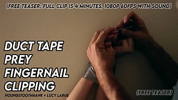 Duct tape prey fingernail clipping