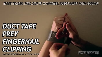 Duct tape prey fingernail clipping