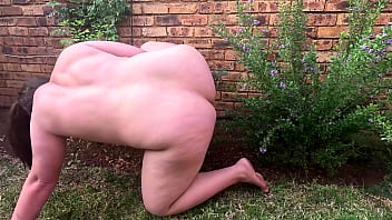 Small boobs pawg releasing a huge pee on a rose bush Small boobs pawg releasing a huge pee on a rose bush
