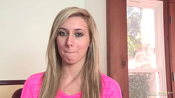 Submissive blonde likes to please her experienced gonzo instructor and eat his cum Submissive blonde likes to please her experienced gonzo instructor and eat his cum