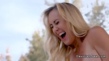After Massage With A Lotion Big Tits Stunning Blonde Milf Brandi Love Takes Big Cock Of Server Chad White In Her Mouth Then Wet Pussy thumbnail