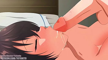 Práctica oral con mi chica hentai