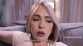 Caught desperate pillow humper and lent her a hand and a pussy