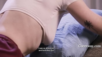 Caught desperate pillow humper and lent her a hand and a pussy Caught desperate pillow humper and lent her a hand and a pussy