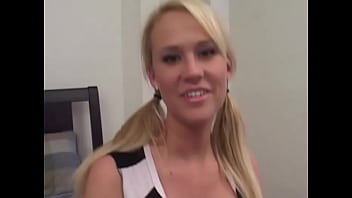 Carly parker sexy big tits blonde coed fucked hard by huge cock and gets cum facial