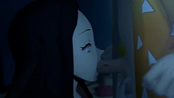 Nezuko eating cock