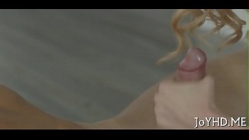 Young wench in a coarse action