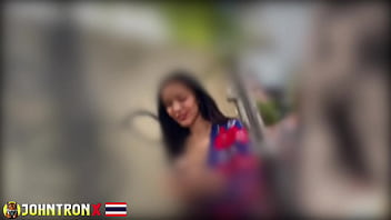 Johntronx this petite thai amateur babe knows how to wiggle her perfect ass in pov