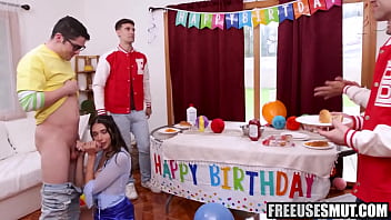 Gf freeused on bf's brthday party ifo guests