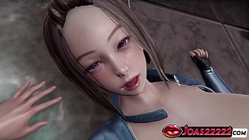 Sexy anime girl in blue latex porn animation enjoy cunnilingus on the floor standing cunnilingus & g spot fingering leading to wet orgasm in honey select 2