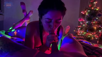 Stepsister plays with my dick and gives me the best blowjob
