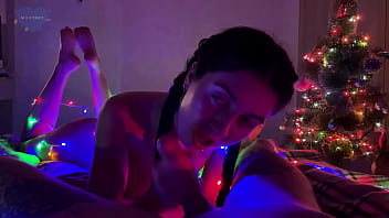 Stepsister plays with my dick and gives me the best blowjob