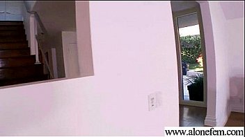 Solo horny sexy girl use all kind of things in holes movie 09