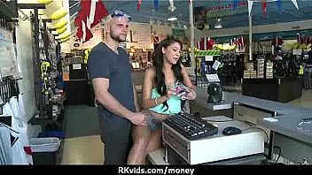 Cute teen sucked and fucked for cash 13